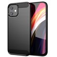 thumbnail image 1 of PANDACO Black Brushed Metal Case for iPhone 12 Mini, 1 of 4