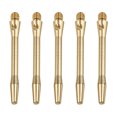 thumbnail image 1 of Uxcell  Aluminum Dart Shafts 15 Pack Medium 2BA Thread Dart Stems Brass 45mm, 1 of 5