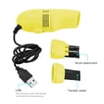 thumbnail image 3 of yingyy Lightweight Vacuum Cleaning Tool Low Consumption Adjustable Mini USB Vacuum Sweeper Waterproof Dust Catcher for Wallets As Shown 1Set, 3 of 5