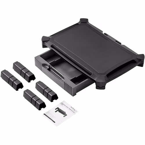 thumbnail image 4 of Support de moniteur réglable StarTech, grand modèle, avec tiroir, pour moniteurs jusqu'à 32 pouces (10 kg), hauteur réglable, support de bureau pour moniteur, 4 of 5