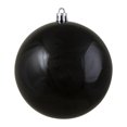 thumbnail image 1 of Northlight 4" Shiny Black Shatterproof Christmas Ball Ornament (100mm), 1 of 5