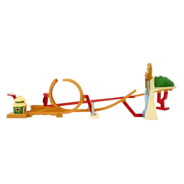 Hot Wheels Circuit Royaume De La Jungle Super Mario – Avec Mini-Véhicule Mario 1:64 – Dès 5 Ans