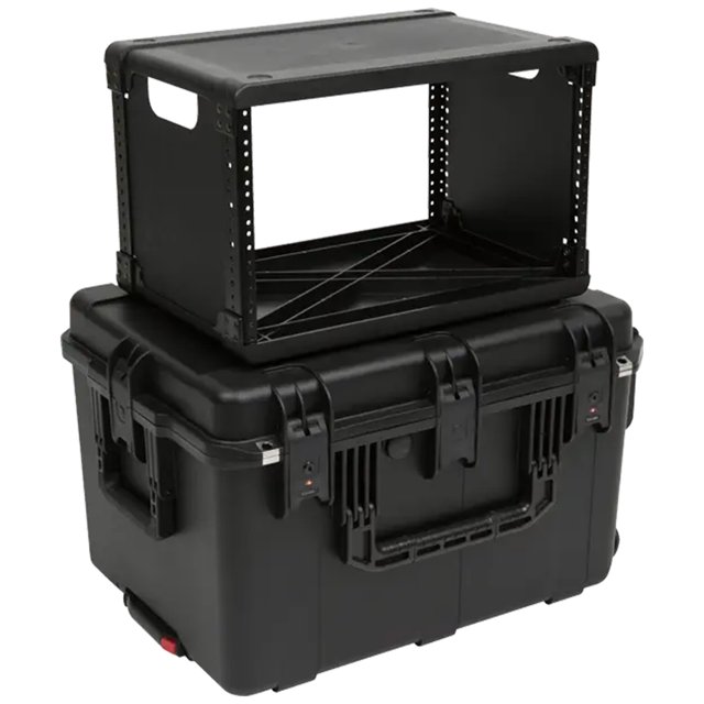 SKB 6U iSeries Porte-Mouches Moulé par Injection de 13 Pouces avec Roues et Poignée Intégrées