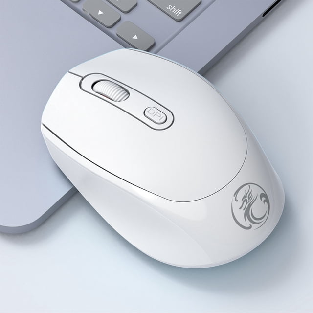LSLJS Bluetooth Mouseluetooth 5.1+Usb.4G Noiseless Wireless Mouse with Usb Receiver Portable Computer Mice for Pc Tablet Desktop Computer Laptop