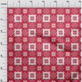 thumbnail image 3 of oneOone Polyester Spandex Red Fabric Geometric Sewing Craft Projects Fabric Prints By Yard 56 Inch Wide, 3 of 4