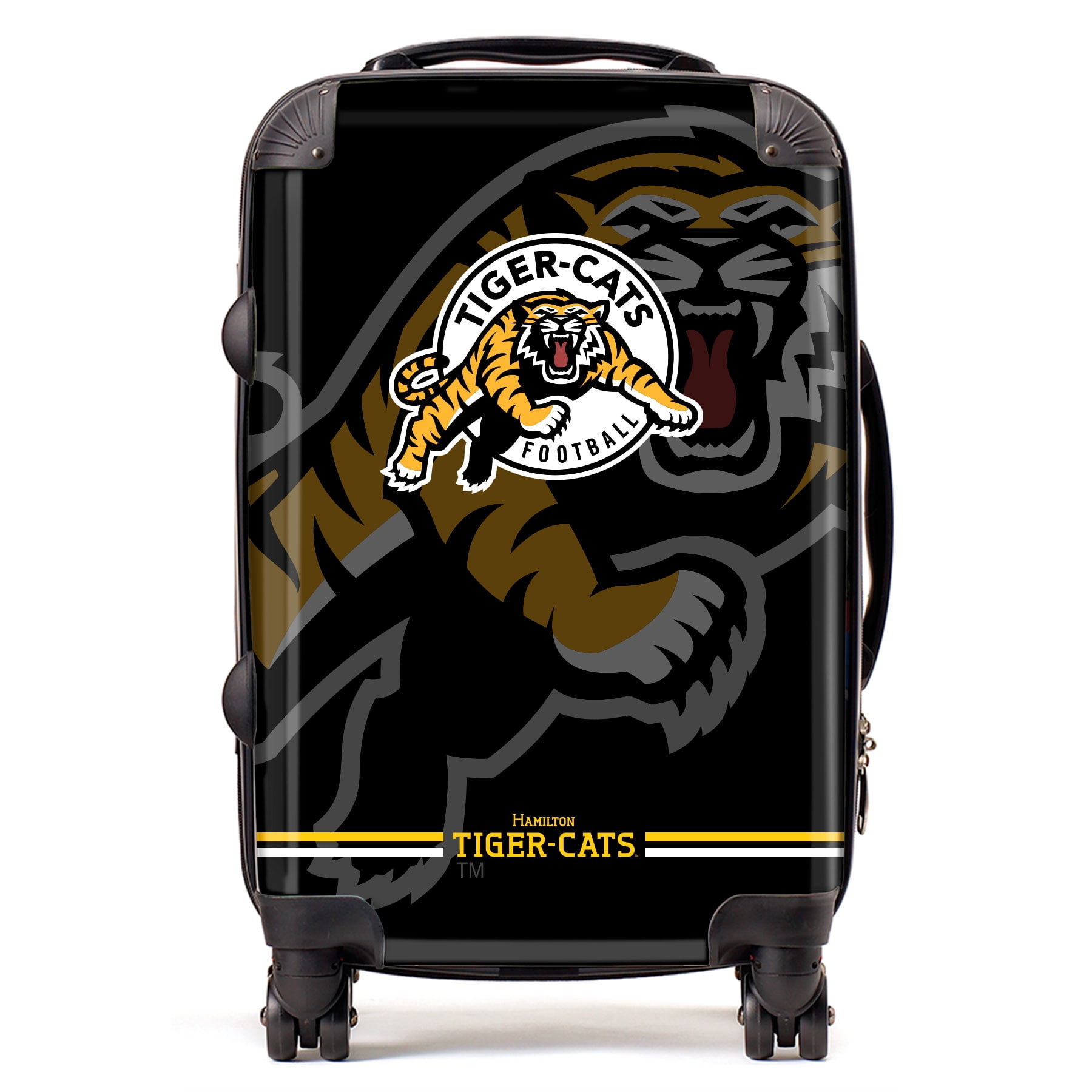 Hamilton Ticats Goal Line Luggage, Carry-on Suitcase, 360° Spinner Carry-on, Custom Luggage, Luggage Set, Travel, TSA Lock