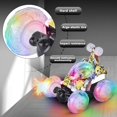 thumbnail image 4 of ZECATL Remote Control Car, RC Stunt Car Invincible Tornado Twister Remote Control Rechargeable Vehicle with Colorful Lights & Music Switch for Kids (Camouflage), 4 of 5