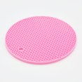 thumbnail image 4 of Rubber Non-Slip Heat Resistant Mat Colorful Round Coaster Non-Slip Pad ;Silicone Rubber Cushion Placemat Pot Holder Table Silicone Mat, 4 of 4