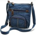 thumbnail image 2 of SUNSIOM Sac en Denim Décontracté pour Femmes à Bandoulière, Ajustable, à Multiples Poches, 2 of 9