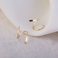 thumbnail image 4 of Vaidha Spirall Hoop Twists Earrings Double Twists Hoop Earrings For Piercing | Small Spirall Cartilage Hoop Earring | Double Piercing Earrings For Women, 4 of 5