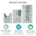 thumbnail image 3 of the US States Design 3 Piece Bathroom Rugs Set - Non-Slip Ultra Thin Bath Rugs for Bathroom Floor - Washable Cotton Bathroom Mats Set, 3 of 8