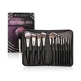 thumbnail image 1 of Swiss Beauty Professional Makeup Brush Set (12 Pcs) - Black, 1 of 5