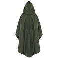 thumbnail image 2 of Fldy Cape Renaissance à Capuche pour Enfants, Cape de Sorcière avec Capuche, Tenue de Chevalier Médiévale, Capelets Gothiques Verts G/成人S, 2 of 6