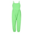thumbnail image 1 of Girls Jumpsuit Solid Summer Rompers for Girls Sleeveless Rompers with Pockets Tween Girls Trendy Clothes 3T, 1 of 4