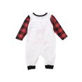 thumbnail image 3 of goowrom Pyjamas de Noël pour la Famille Elk Hauts Raglan Pantalons à Carreaux, 3 of 8