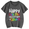 thumbnail image 4 of PMVFHDE T-Shirts Mignons pour Fille T-Shirt à Col Rond Imprimé à Manches Courtes pour Garçons et Filles Gris, 6-7 Ans, 4 of 4