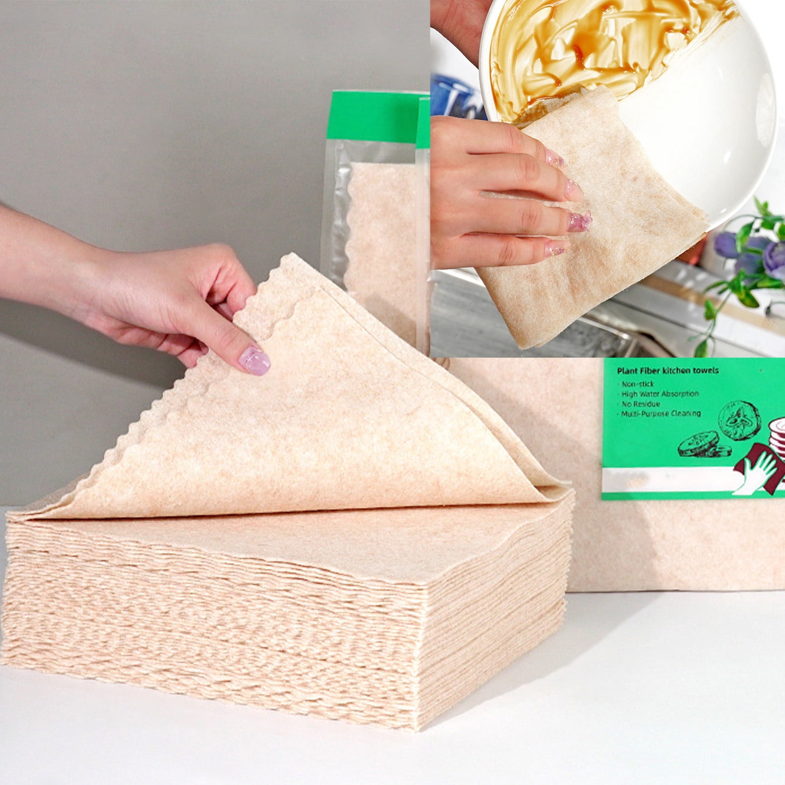 Microfiber Cleaning Cloth Towel for Kitchen | Reusable Dishcloth Rag for Wiping, Drying, and Polishing | Multipurpose Absorbent Cloth for Dishes, Countertops, and Stainless Steel Surfaces At Home