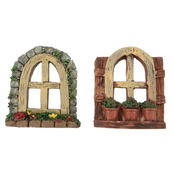 2pcs Miniature House DIY Model Decorative Ornament for Fish Tank Aquarium