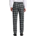 thumbnail image 3 of INSPIRE CHIC Pantalon à Carreaux pour Homme, Léger, Coupe Régulière, devant Plat, 30, Noir, 3 of 7