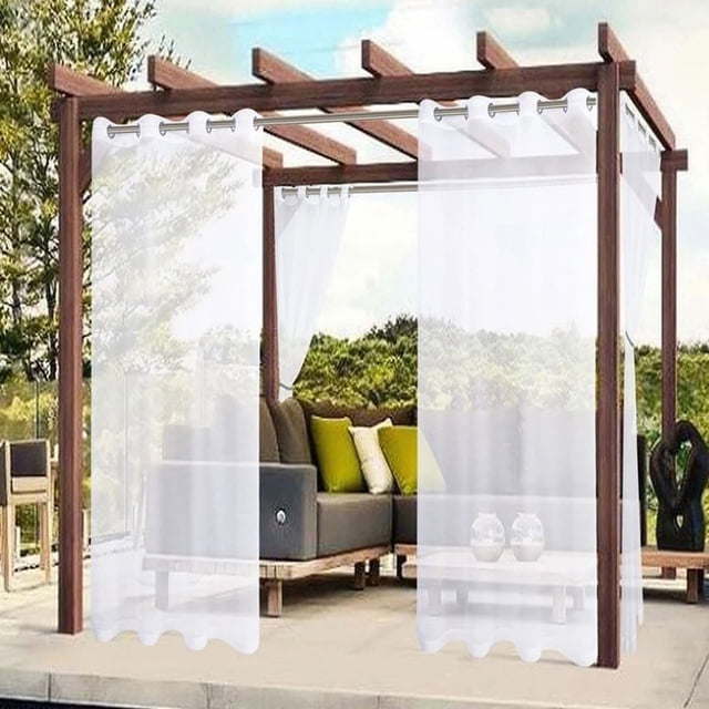 cpengpj Rideau de Pluie en Polyester Perforé et Imperméable pour Fenêtres Extérieures, Installation à une Cordelette, Durable et Résistant à la Pluie, Offert en 7 Couleurs