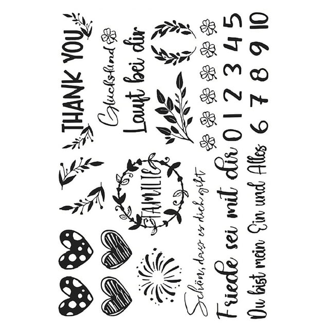Fridja Christmas Candle Stickers with Various Pattern, Candle Tattoos Christmas Decoration, Water Slide Film Candles for Christmas Decoration, Candle Decorating, Ultra Light Water Sticker(Black)