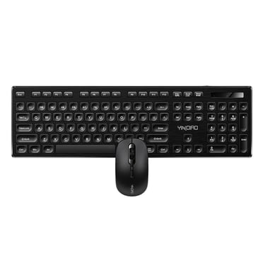 Peigne Clavier et Souris Sans Fil Pleine Grandeur Clavier et Souris Sans Fil