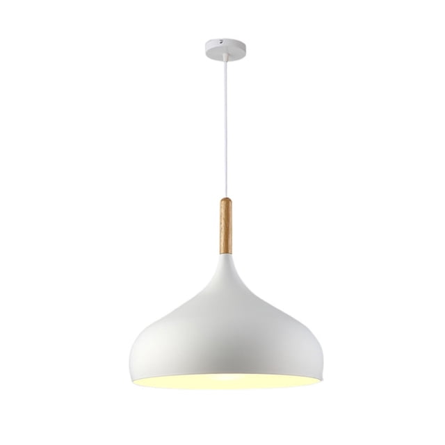 Wood Metal Colorful Pendant Lamp, Creative Ceiling Pendant Light Fixture, Modern Pendant Lighting, Farmhouse Pendant Light for Over Kitchen Island Dining Room Table Bar Entrance Cafe