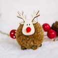 thumbnail image 2 of BKRE Ornement Suspendu Festif Renne Pompon Fait Main pour Fête, 2 of 3