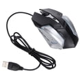 thumbnail image 1 of Gaming Mouse Wired, Computer Mouse Wired Sturdy Durable Game Level Sensors  for Home for Office Black,White, 1 of 7