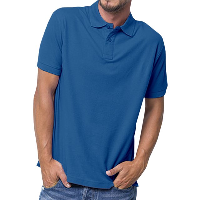Basico Polos à Col (Bleu) pour Femmes 100 % Coton Manches Courtes Polos de Golf pour Hommes