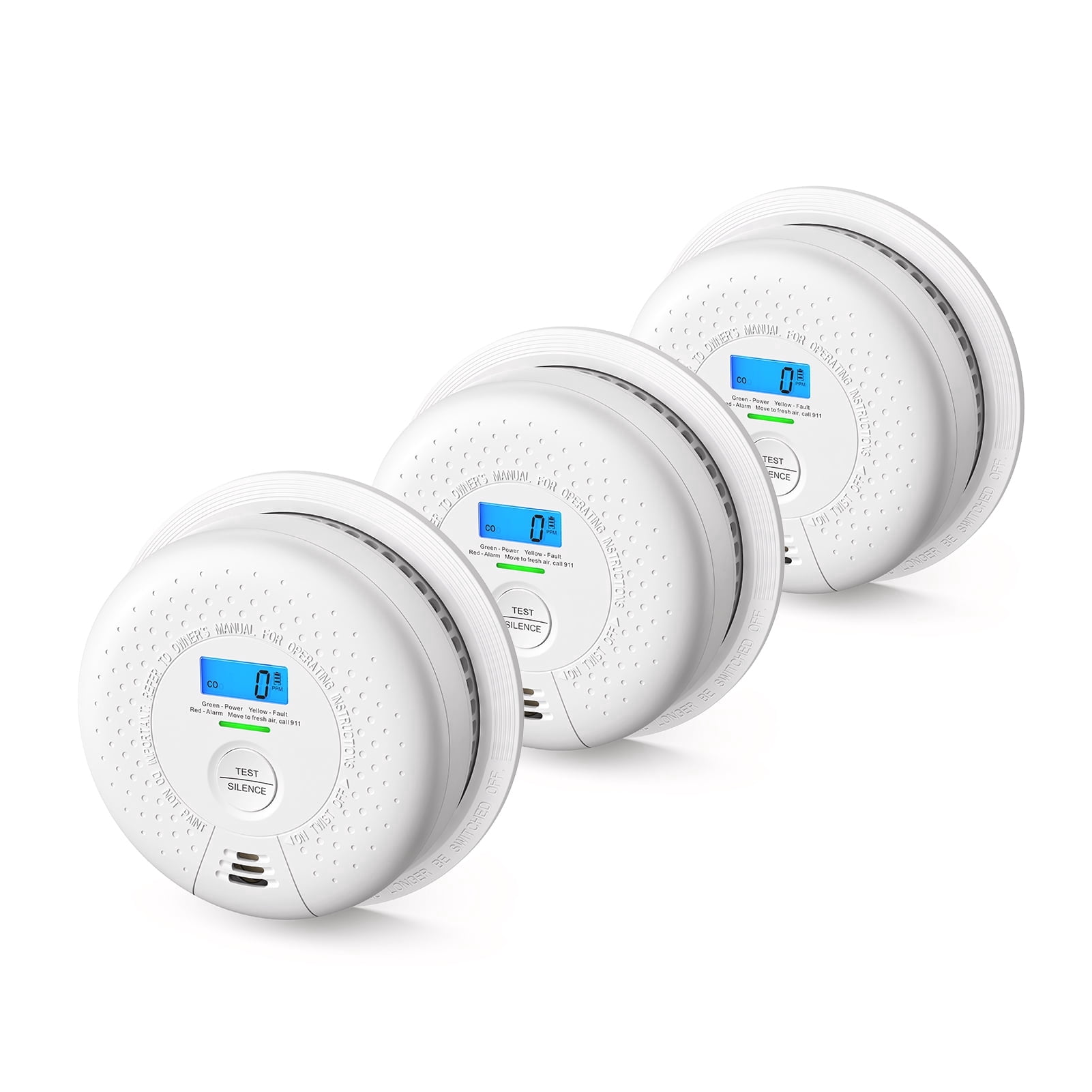 X-Sense Smoke and Carbon Monoxide Detector Combo, 10-Year Sensor with ...
