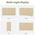 thumbnail image 3 of Sideboard Buffet Cabinet with Storage, Modern Fluted Credenza with Adjustable Shelves, Wood Console Table for Living Room Dining Room Entryway Coffee Bar, 3 of 7