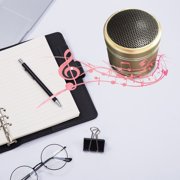 M5 Metal Bluetooth Speaker, Xinsrenus High Volume Mini Speaker Small Steel Cannon, Portable Wireless Outdoor Desktop Speaker with Voice Prompt Call Function, Gold