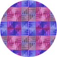 thumbnail image 1 of Ahgly Company Tapis Rond Lavable en Machine Intérieur Transitionnel Lilas Violet Riche, 8 Pieds Rond, 1 of 7