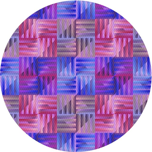 Ahgly Company Tapis Rond Lavable en Machine Intérieur Transitionnel Lilas Violet Riche, 5 Pieds Rond