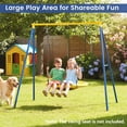 thumbnail image 4 of Gymax Grand Support de Balançoire à Cadre en A, Hauteur 73 Pieds', Cadre de Balançoire en Métal Robuste avec 4 Piquets de Sol pour Enfants et Adultes, 4 of 10