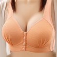 thumbnail image 2 of Cathalem Double Support Wireless Bra Seamless Secret Plunge No Show Bra Multiway Low,Orange 38, 2 of 3