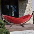 thumbnail image 2 of Vivere Double Sunbrella Cotton Hammock with Solid Pine Arc Stand, 2 of 2