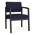 thumbnail image 1 of Lenox Steel Reception Waiting Room Guest Chair / Black Steel / Navy Blue, 1 of 5
