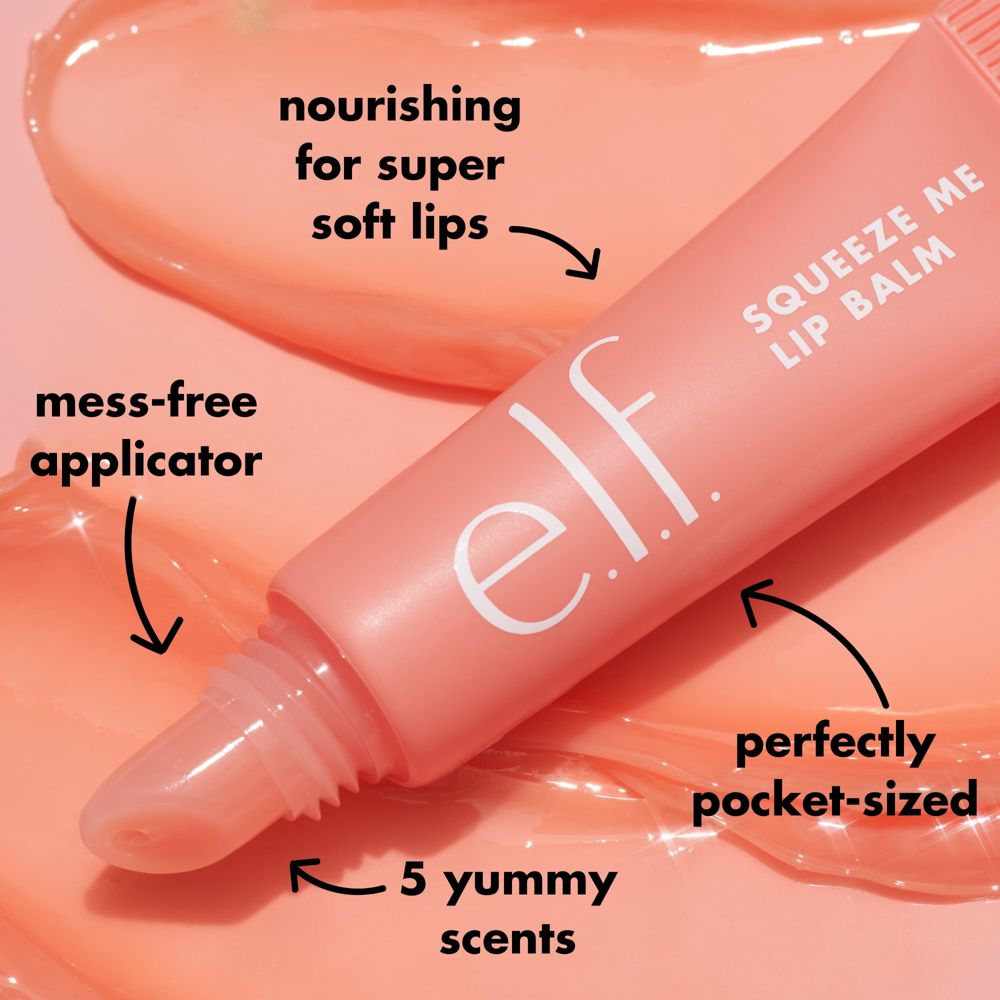 e.l.f. Cosmetics Squeeze Me Lip Balm, Blueberry, 6 g