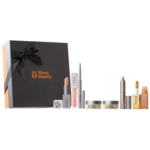 Rinna Beauty Lip Care Kit - Lisa Essentials Bundle - Hydrating Lip Mask, Lip Exfoliator Scrub, Lip Gloss, Lipstick, Lip Liner, Lip Crayon,
