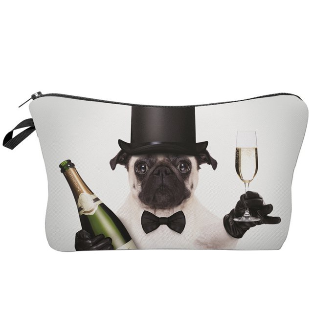 Cosmetic Bag Cartoon Printing Polyester Makeup Bag Toiletry Bag Cosmetic Pouch
