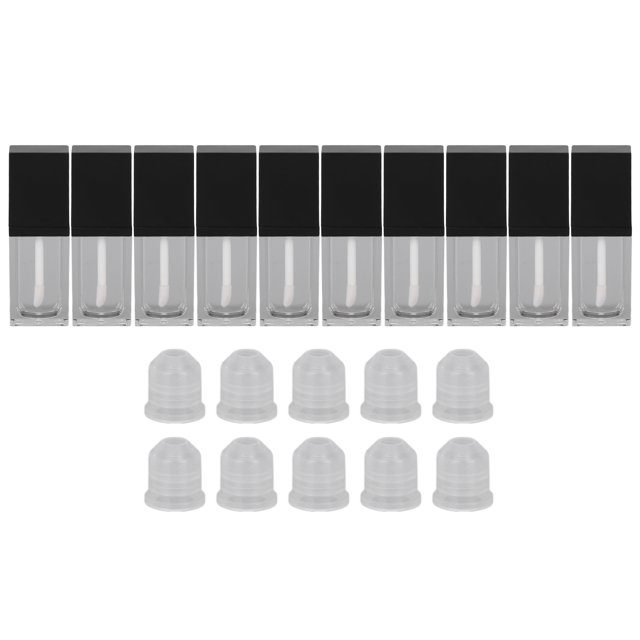 Empty Lip Gloss Bottle, Clear Plastic Lip Gloss Tube Anti Infiltration Reusable For DIY Lip Gloss