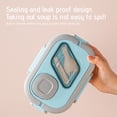 thumbnail image 3 of EGNMCR Kitchen Gadgets, Small Stainless Steel Insulated Lunch Box, Bento Box For School And Work, Outdoor Lunch Camping Portable Lunch Box, Layered, Compartmentalized Lunch Boxes （Brin lunch boxes, 3 of 7