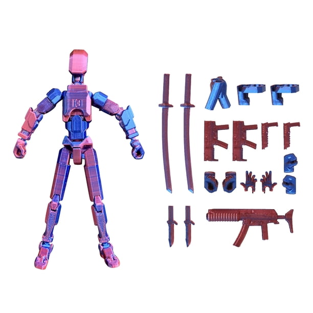 Figurines d'action cool - Petites figurines d'action - Jouet interactif imprimé en 3D de 5,91 pouces | Figurine commune mobile, modèle de construction posable pour bureau, étagère et dortoir Figurines d'action cool - Petites figurines d'action - Jouet interactif imprimé en 3D de 5,91 pouces | Figurine commune mobile, modèle de construction posable pour bureau, étagère et dortoir