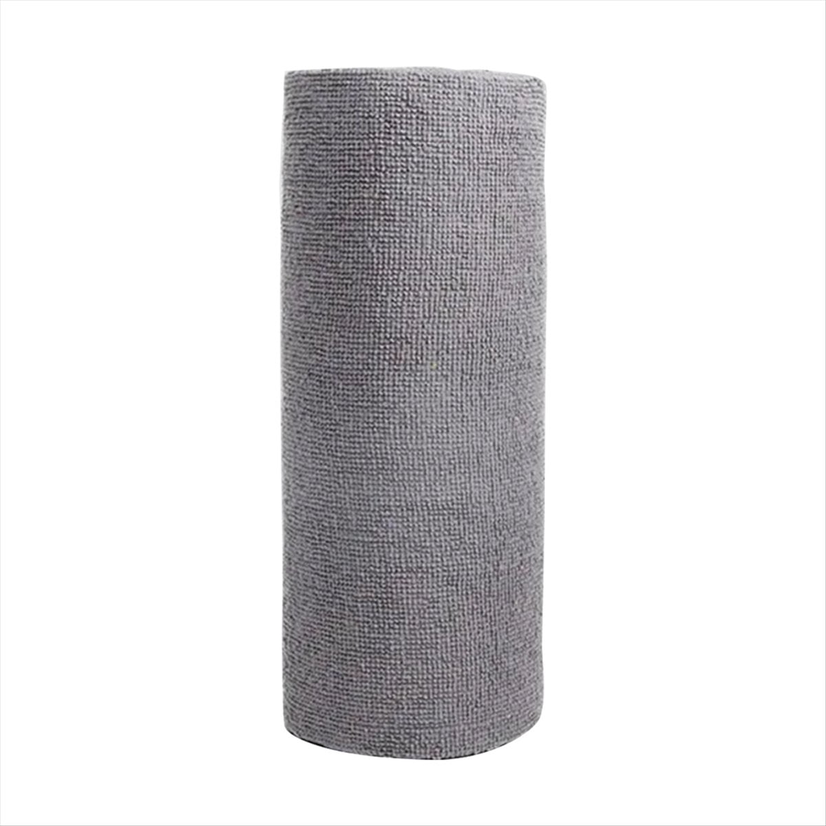Reusable Cleaning Wipe Household ,Microfiber Towel Rolls Dish Rags Wash Paper Towel Replacement,Gray,2 Roll * Cleaning Wipe,Gray
