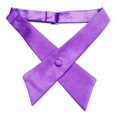 thumbnail image 3 of TOPTIE Nœud Papillon Croisé Ajustable en Polyester pour Uniforme Scolaire pour Femmes, VOILET, 3 of 10