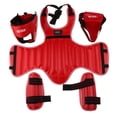 thumbnail image 1 of Ensemble de 5 Pcs d'Équipement de Combat pour Enfants Protecteur de Jambe MMA Boxe, 1 of 1