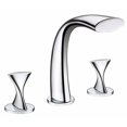 thumbnail image 1 of Ultra Faucets UF65300 Chrome 2 Handle Twist Roman Tub Faucet, 1 of 1