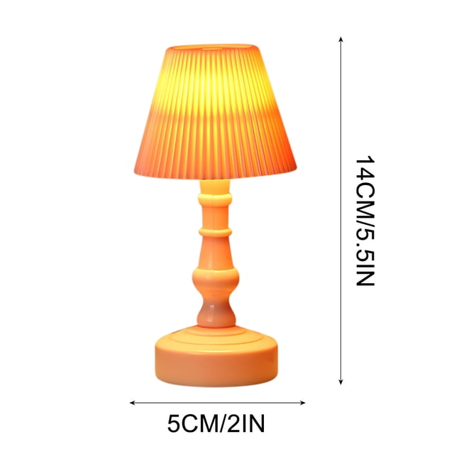 Led Lights for Bedroom, Mini Street Light Scene Table Lamp Decoration with Warm LED Glow for Desktop